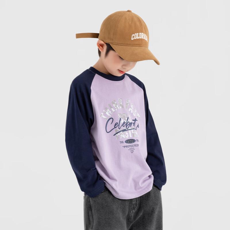 Weiches Baumwoll-T-Shirt für Jungen, American Retro, Raglan, Langarm