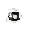 Creative Three-dimensional White Flower Ceramic Coffee Mug Delicate Afternoon Tea Dessert Snack Tea Cup Birthday Gift Home Decor