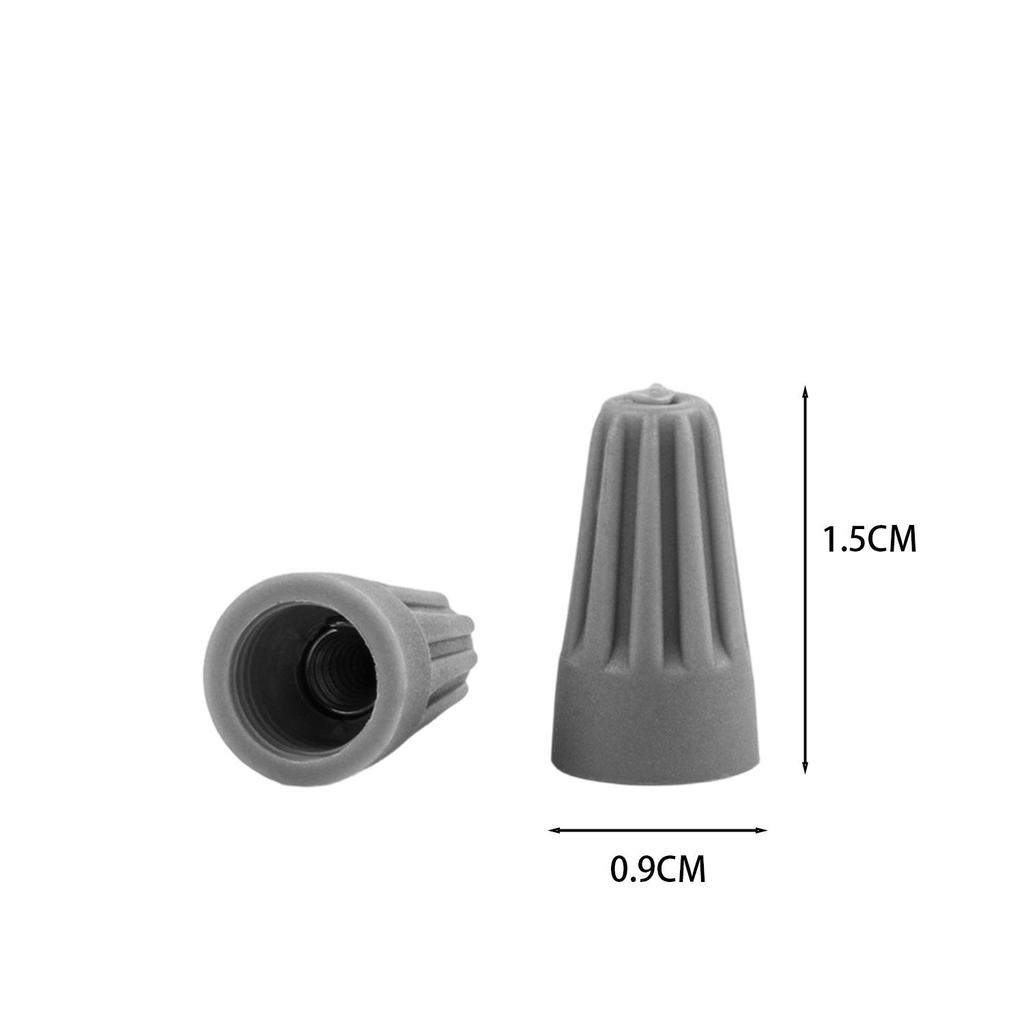 50/200x Spiral-type Wire Strapping Cap Insulated Crimp Rotating Fast Wire Connector Twist Terminal Insert Splice P1 P2 P3 P4 P6