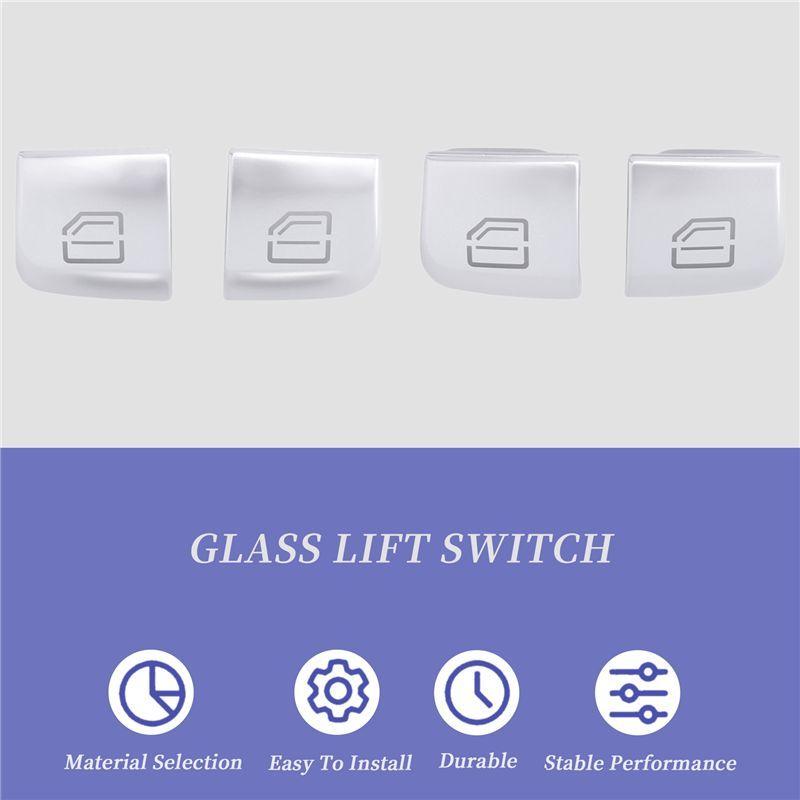 New!Car Master Seat Window Control Switch Repair Button Caps For Mercedes Benz C-Class W205 Chassis GLC Full Series W253 2015