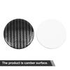 uxcell Wheel Center Cap Sticker Wheel Sticker Clear Resin Carbon Fiber Pack of 4 56.5mm