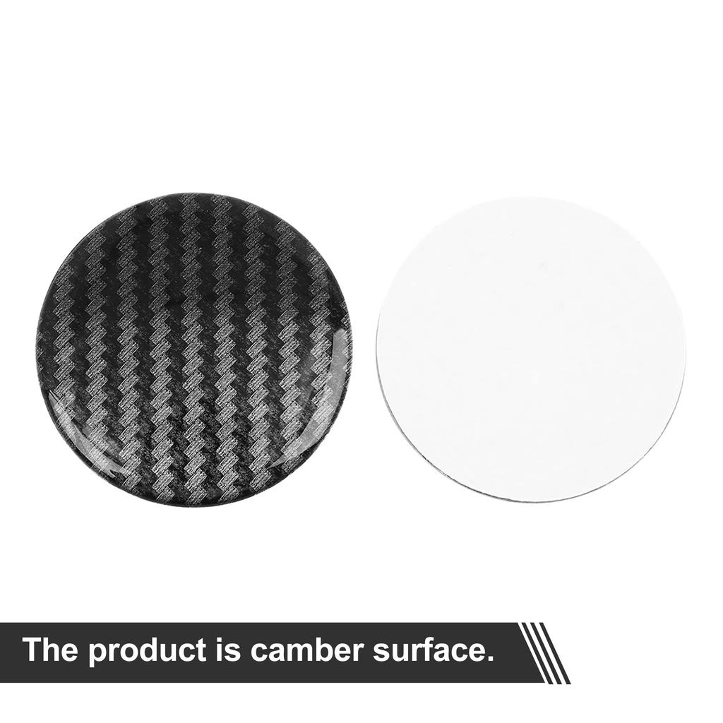 uxcell Wheel Center Cap Sticker Wheel Sticker Clear Resin Carbon Fiber Pack of 4 56.5mm