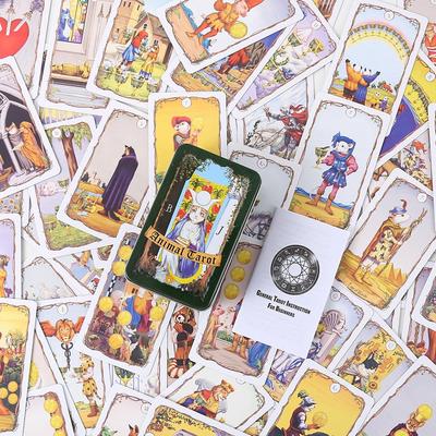 10,3 x 6 cm Tier-Tarot in einer Dose