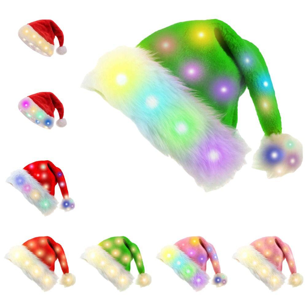 Leuchtende Rote Aufleuchtende Weihnachtsmütze Blinkende Lichter Rote Weihnachtsmütze Weihnachts Mütze Weihnachtsgeschenke