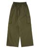 URBANAGE Waterproof Single-Pleat Cargo Parachute Wide Pants_Khaki