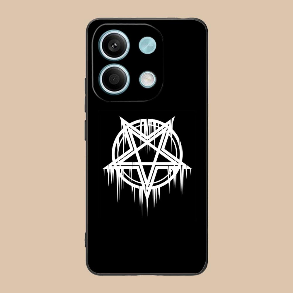 Aesthetic Pentagram Phone Case for POCO F8 F7 F6 F5 F4 F3 F2 Pro GT C75 C71 C65 C61 C40 Pro Ultra Soft TPU Shockproof Cover