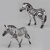 African Wildlife Model Toy Antelope Zebra Longhorn Bison Simulation Animal Doll Ornament Collection