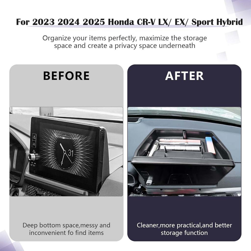 Armrest Box Dashboard Tray For 2025 2025 2025 Honda CRV C-RV EX-L/Sport-L Hybrid Center Console Organizer Dash Board Storage Box