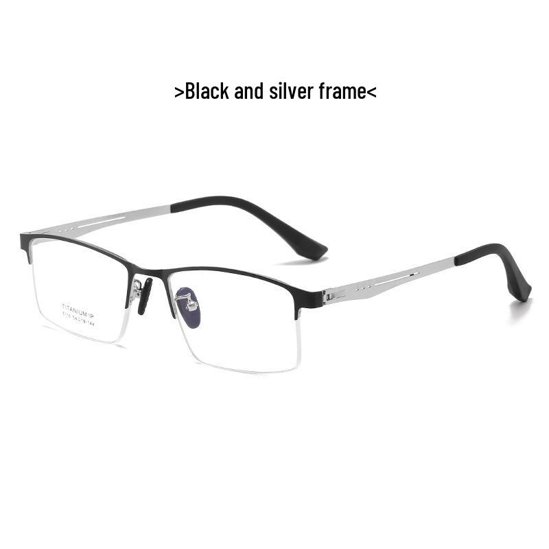 Ultra-Light Titanium Optical Frames with Screwless Hinge - Style 6116 Myopia Compatible with Blue Light Filter