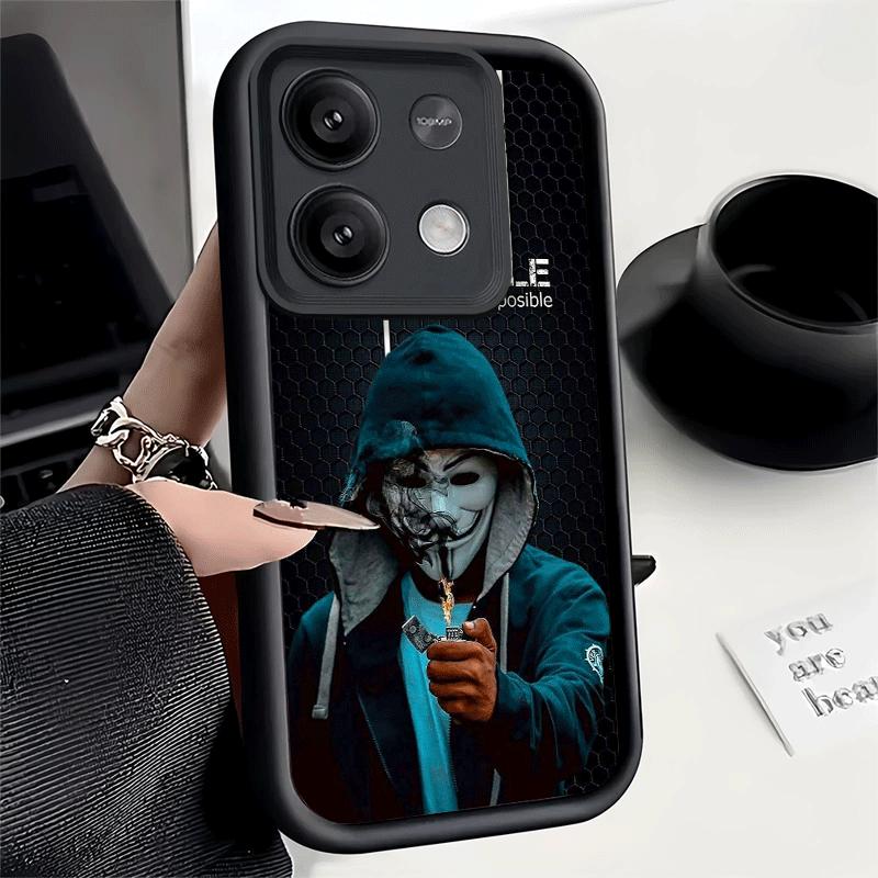 Phone Case for Xiaomi Redmi Note 15 14 13 Pro Plus Anonymous V Mask Shell 12S 11 11S 11T 5G 14S Soft Silicone Funda