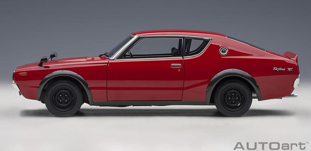AUTOart Scale Nissan Skyline 2000 Red Finished Model 77473 1/18 GT-R (KPGC110)