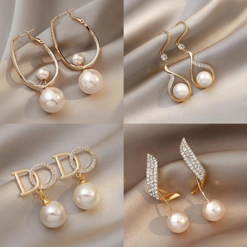 Pearl Long Tassel Personality Light Luxury Temperament High Design Earrings Earrings Women