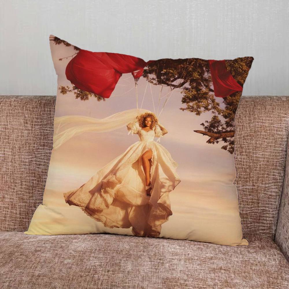 DDoja Singer CCat Print Pattern Sofa Cushion Cover Pillowcase Home Party Car Bedding