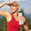 Sport Water Bottle Portable Plastic Water Cup Simple Transparent Cup Large Capacity Space Cup Outdoor Camping Drinking Tool