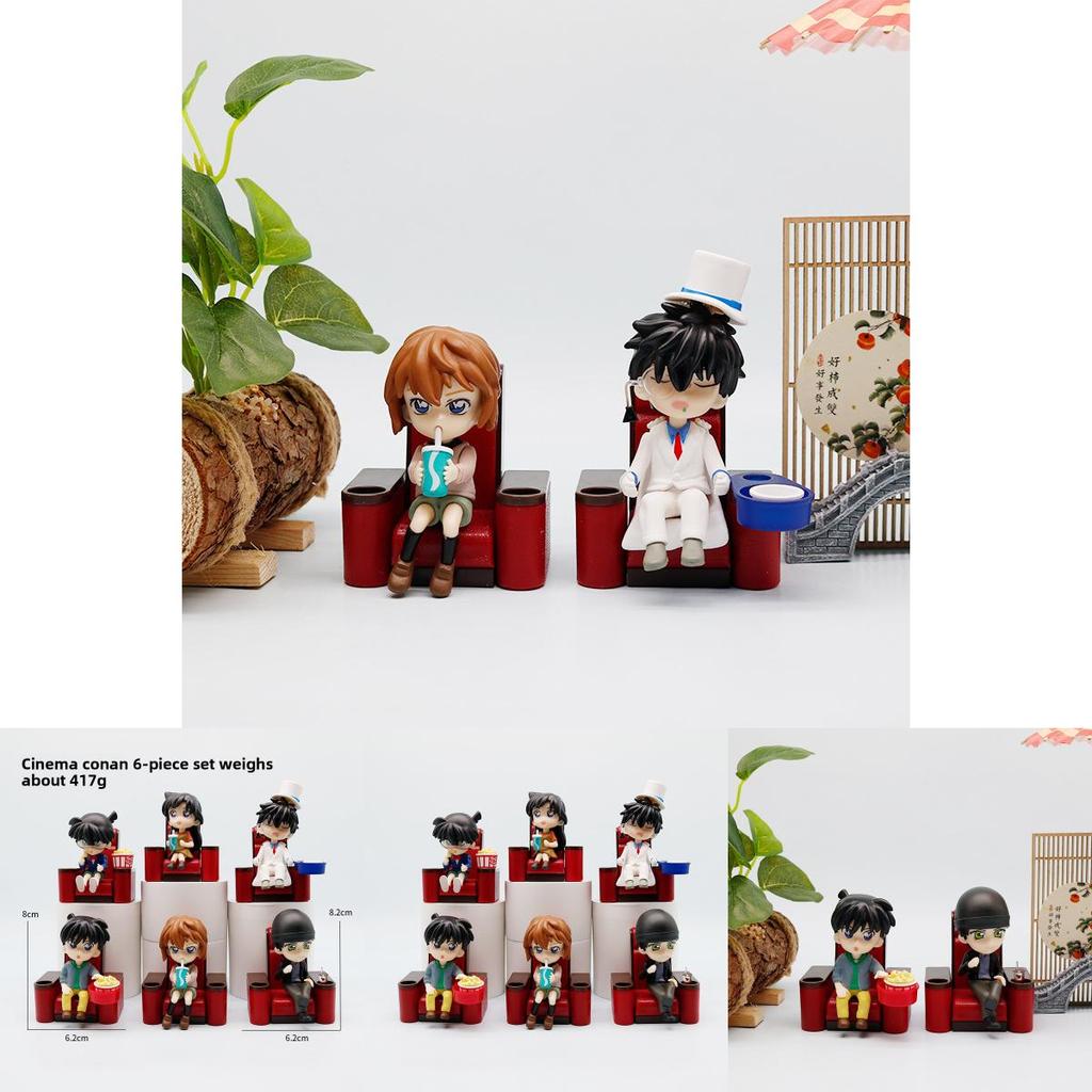 Detective Conan Rachel Moore Anita Hailey Kuroba Kaito Movie Theater Figurines For Office Desk