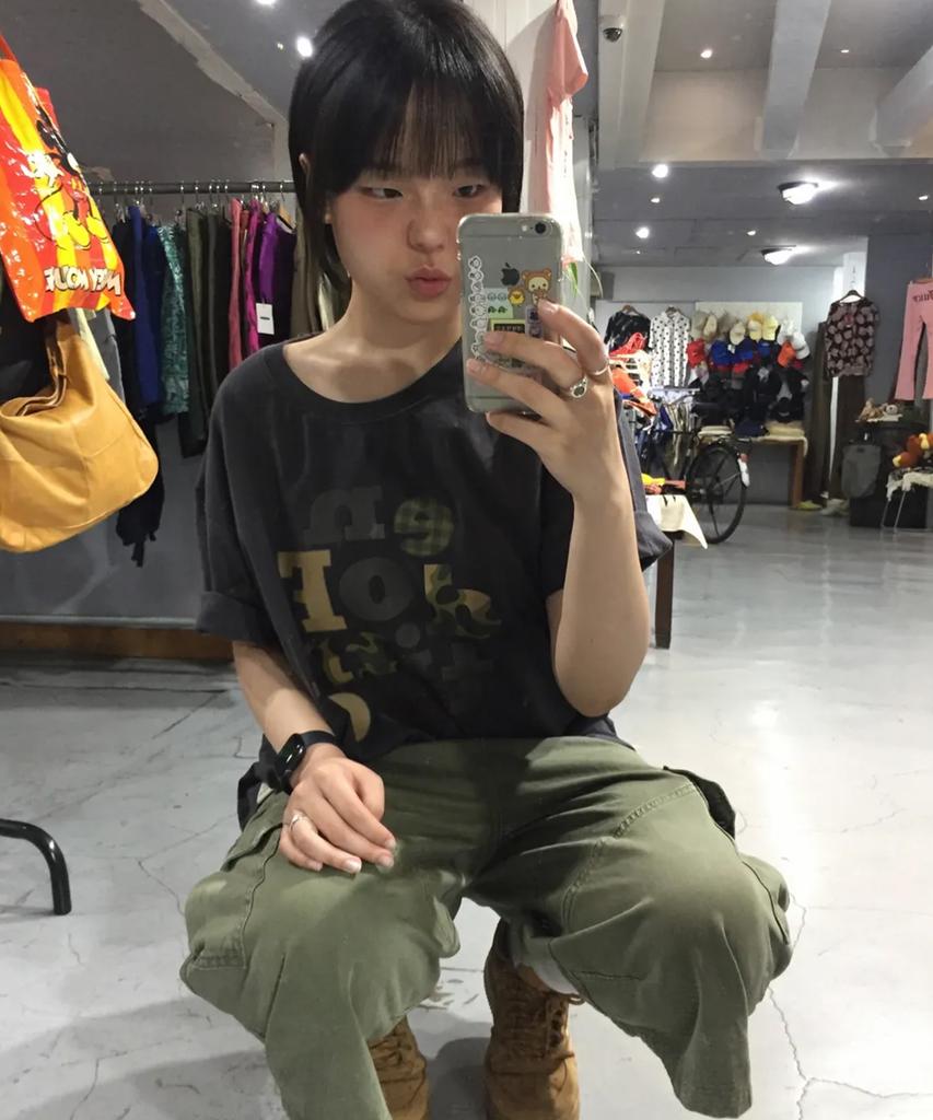 GRAVER [Unisex] Camo End Of Time Short Sleeve T-Shirt_4 Colors