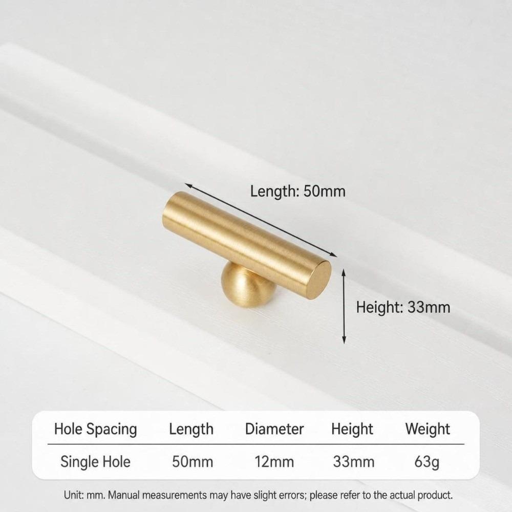 Minimalist Brass Cabinet Pulls Durable Gold Drawer Knobs Solid Brass Handles Cabinetry,Furniture