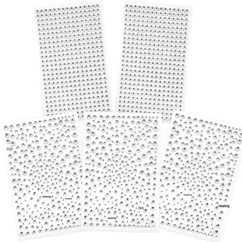 Transparent Acrylic Baby's Breath Crystal Diamond Stickers (3.4-6mm) for DIY Children's Crafts