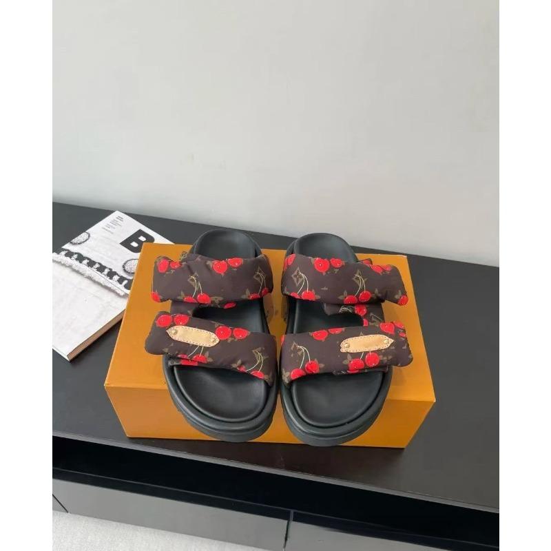 Thick-soled magic summer new fashion casual flat-bottomed open-toed slippers women's beach shoes