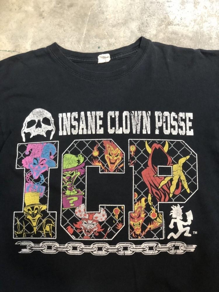 ICP Insane Clown Posse Fence Spell Out Cotton Black Unisex VN1803 Unisex T-Shirt XL