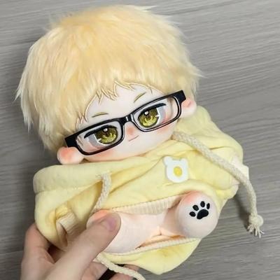 20cm Haikyuu Recheado CuteTsukishima Kei Animação Boneca Brinquedos para Crianças Adultos Colecionáveis Vestir-se Bonecos de Pelúcia Bonecos de Presente
