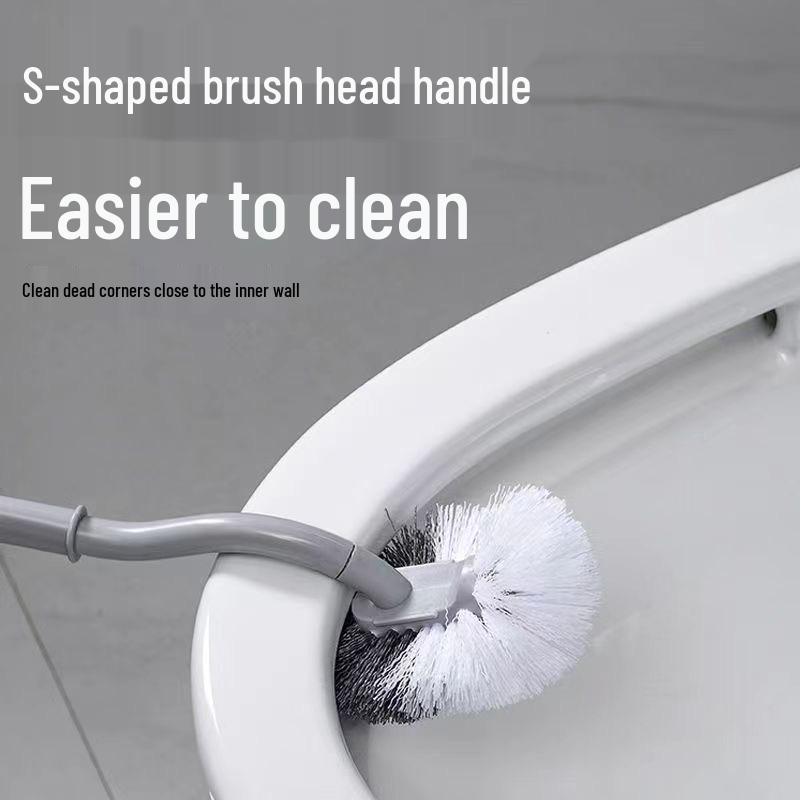 Japansk Väggmonterad Toalettborste med Mjuka Borst för Multifunktionell Rengöring