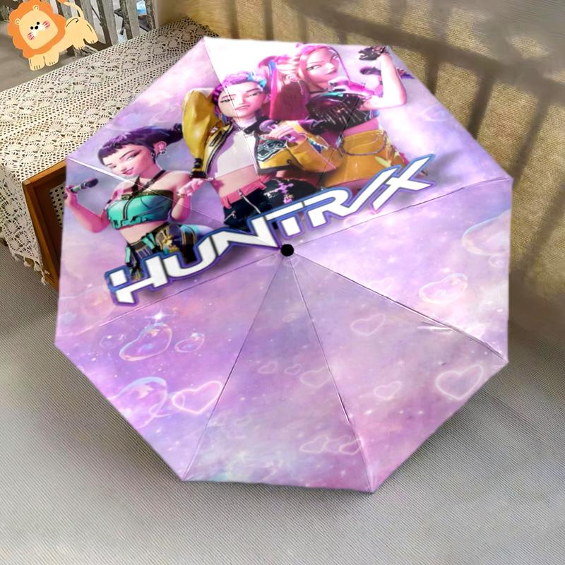 Vibrant World Tour Artistry Folding umbrella durable Suitable for all seasons travel Umbrella Three folds