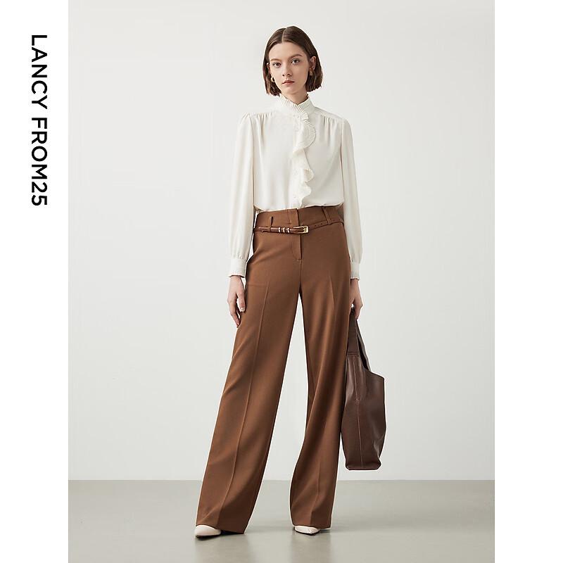 Langzi Ruffle Collar Long Sleeve Shirt