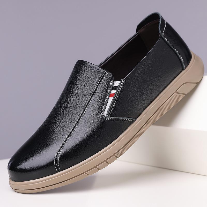 

Модные новые дизайнерские туфли из мягкой кожи для мужчин, весенне-осенняя мода, повседневные туфли, мужские однотонные, большого размера, легкие туфли для вождения, мужские 38