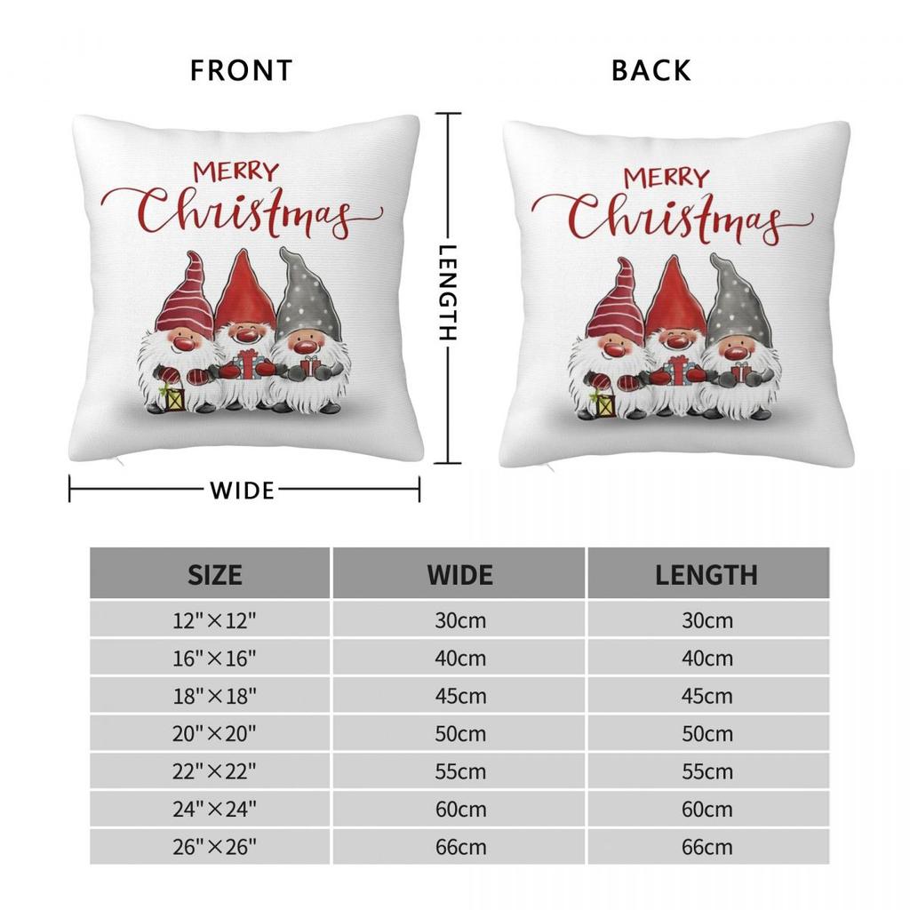 Merry Christmas Xmas Snowflake Pillowcase Soft Polyester Cushion Cover Gift Pillow Case Cover Home Zipper 45*45Cm