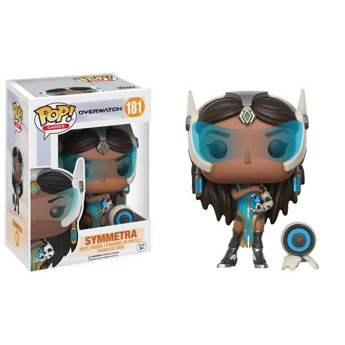 Figurine funko pop! overwatch : symmetra - overwatch - 9,5cm - bleu