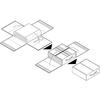 A84E-Bed Sheet Set Organizer Large Capacity Folding Bed Sheet Storage Bag For Blanket Towels Bed Sheets Duvet Cover, B
