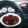 Red Hazard Warning Flasher Switch Dangerous Light Switch Button For Peugeot 206 2A/C CC SW 6554L0 96403778JK 40377877