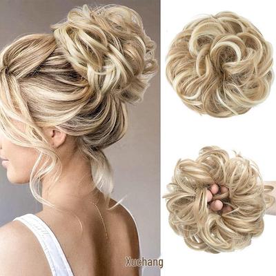 High-Temperature Silk Messy and Ballerina Buns with Hair Ties and Rubber Bands