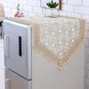 Refrigerator Cover Cloth Single Open and Double Open Doors Washing Machine Cover Refrigerator Dust Cover Lace Oil Proof Cover Cloth Covering