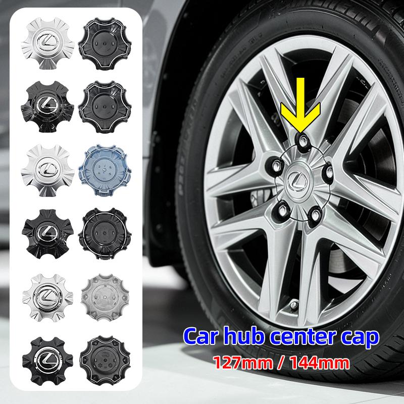 AIV1 4pcs 4260B-60500 4260B-60230 Car Wheel Center Cap Logo Hub Cover Badge Emblem for Lexus Lx570 LX450 LX460 GX460 Accessories