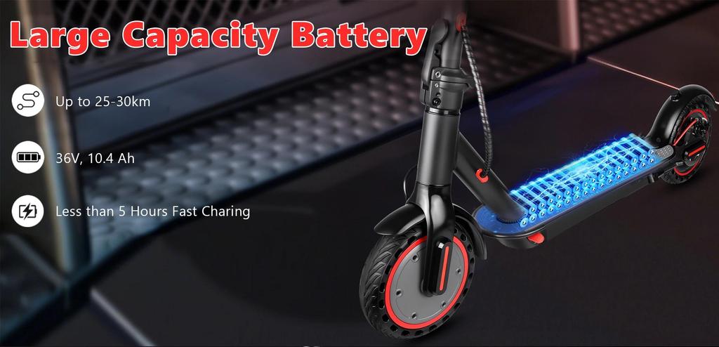 N7PRO 350W Elektroroller für Erwachsene 36V 10.4Ah Escooter Tretroller Unterstützt APP Leichtgewicht Langstrecke 30km Roller tägliches Pendeln EU-Lager