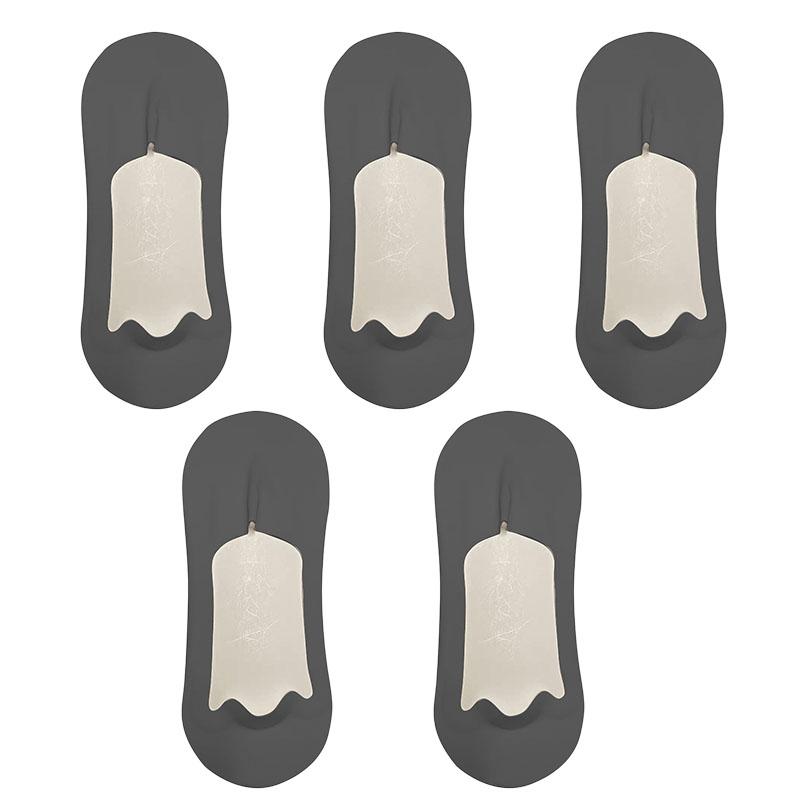 5 Paar Herrensocken Baumwolle Atmungsaktiv Sommer Ultradünn No Show Eisseide Socke Silikon Rutschfeste Sohle Schweißabsorbierend Herren Bootssocke