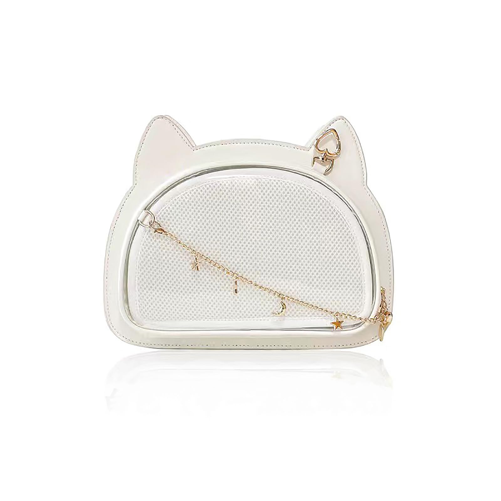 

OF Ita Bag Itaba Bag Прозрачная сумка Прозрачная сумка с дизайном кошачьих ушей Милая сумка Oshikatsu Товары Oshikatsu Сумка Oshikatsu Live Event [QUEEN TRIDENT] (белый)