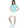Li Ning X Line Friends Collaboration Sports Fashion Series Cartoon Fun Print Round Neck Short Sleeve T-Shirt Women Tops Blue AHSR808-4