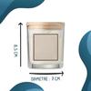 Bougie parfumée - PLANETEE - Padel Time Femme - senteur vanille - pot verre &amp; couvercle bambou - format compact 8,5x7 cm