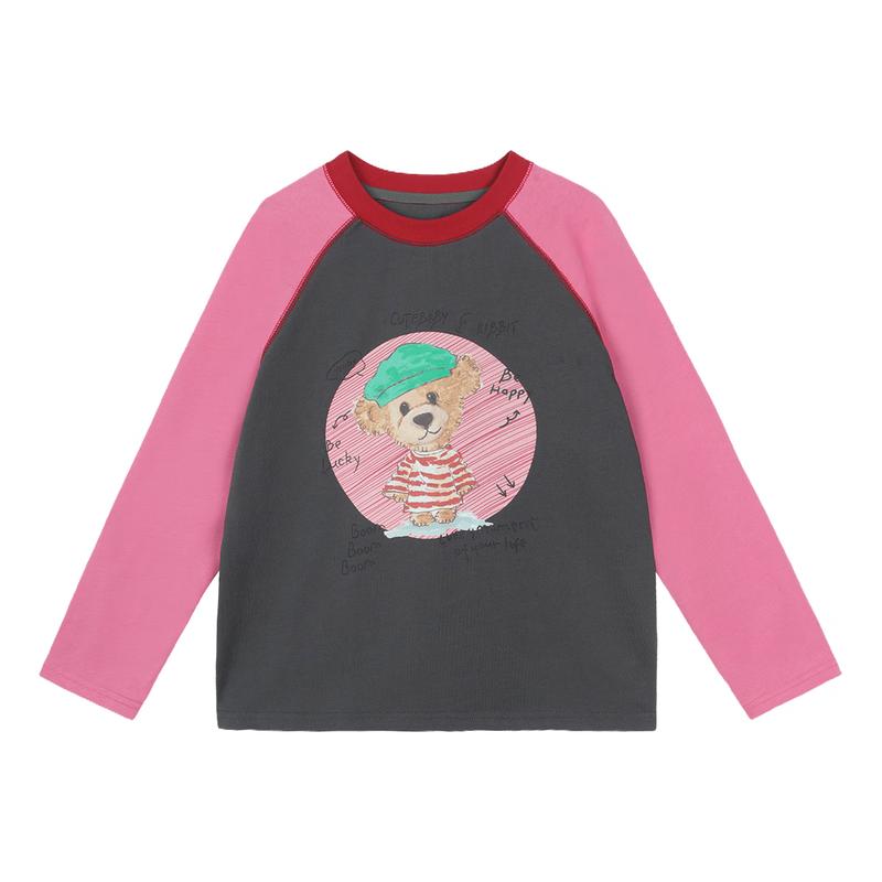 

LUSON Girls Long Sleeve Cotton T-Shirt 140