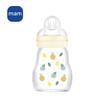 Natural Glass Baby Bottle - 170ml - Linen - Teat Flow 1