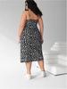 High-Quality Daisy Print Sexy Suspender Dress with Adjustable Buckle
