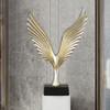 Eagle Abstract Figurine Decorative Resin Geometric   Animal Wing Sculpture Ornament for   Living Room