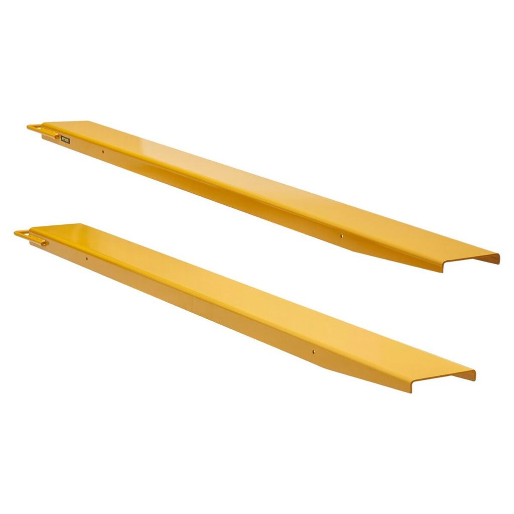 Pallet Fork Extensions, 72" Length 5.5" Width, Heavy Duty Carbon Steel Fork Extensions for Forklifts, 1 Pair Forklift Extensions, Industrial Forklift