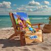 Custom Name Ultra-Soft Beach Towel with Pupstruction Theme,Ideal for Pool - Camping, Diving - Perfect Travel Essential, Vibrant Beach Towel.