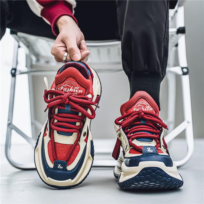 Men's Shoes Spring and Autumn Sports Men's Casual Shoes Four Seasons Leisure Sports Leather Shoes for Men 39-44