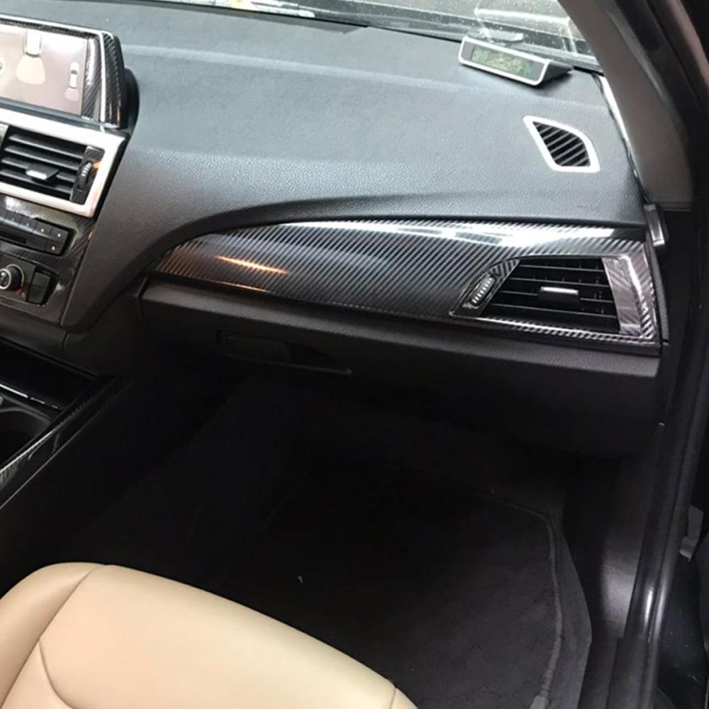 Carbon Fiber For BMW 1 Series F20 2012-2016 Film Interior Stickers Center Console Gear Dashboard Air Door Handle Lift Panel