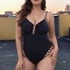 Bañador Monokini para Mujer Tallas Grandes, Atrevido Bañador de una Pieza, Traje de Baño Adelgazante
